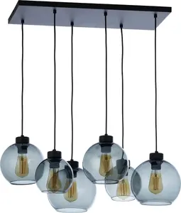 Lampa wisząca TK Lighting Lampa sufitowa grafitowa nad stół TK Lighting CUBUS kule 2833