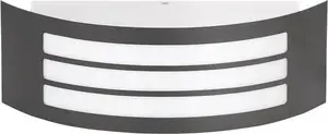 Rabalux Roma 8776 Outdoor Wall Light, IP44, Graphite