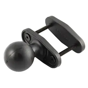 RAM Mounts Square Post Clamp Base for Posts up to 2.5 inches, D-Size 2.25 inch Ball, Aluminum