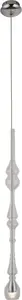 Lampa wisząca MAXlight MURANO nowoczesna chrom  (P0248)