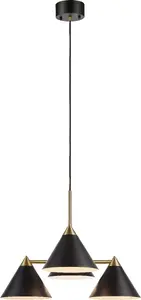 Lampa wisząca Markslojd Nowoczesna lampa sufitowa LED Ready czarna Markslojd 108076