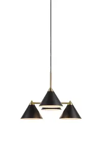 Подвесной светильник Markslojd KLINT на 4 лампы, E14 LED, черный
