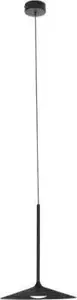 Lampa wisząca MAXlight Minimalistyczna LAMPA wisząca HANA P0456 Maxlight metalowy zwis LED 6W 3000K talerz czarny