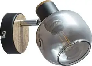 Rabalux Salazar 5397 Wall Lamp with Smoked Glass Shade