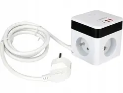 STHOR 72480 kubveida pagarinātājs ar USB