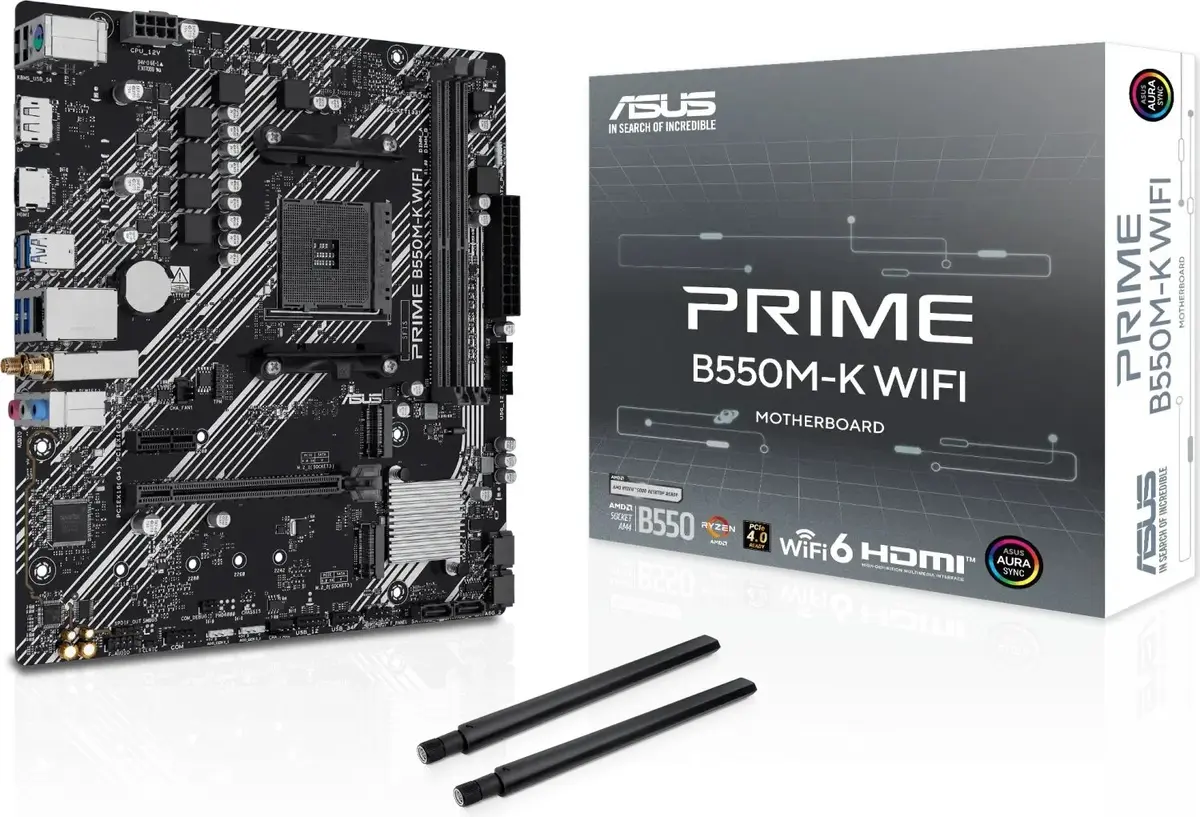 Mātesplate Asus PRIME B550M-K WIFI, ligzda