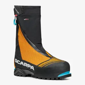 Scarpa PHANTOM 6000 HD Mountaineering Boots, Size 45, Black and Bright Orange
