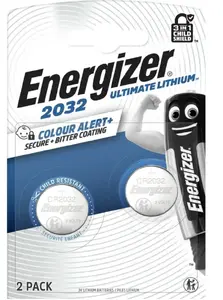 Литиевая батарейка Energizer CR2032 Ultimate 3В 254мАч, 2 штуки