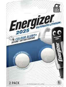 Литиевая батарейка Energizer Ultimate CR2025 3В 170мАч, 2 штуки