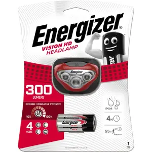 Energizer Vision HD Headlight, 300 Lumens, 3xAAA