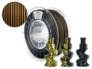 Spectrum PLA Magic Silk SOLAR ECLIPSE 3D Printing Filament 1kg Gold and Black