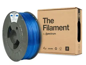 The Filament Spectrum PET-G 3D drukas kvēldiegs, caurspīdīgi zils, 1 kg