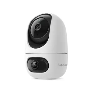 Tapo C245D Wi-Fi iekštelpu kamera, 3MP 2K, divi objektīvi, grozāma, MicroSD atbalsts