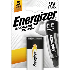 Щелочная батарейка Energizer Alkaline Power 9V 6LR61 1604