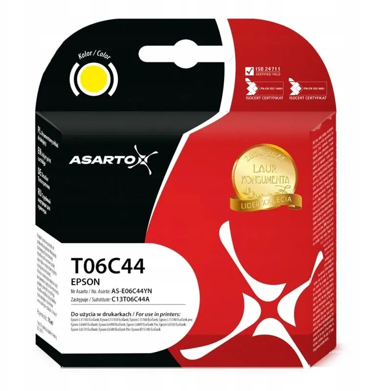 Asarto tintes kasetne Epson T06C44, 70ml
