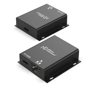 Переходник кабеля MicroConnect MC-USBCFETHPD100W USB Type-C в RJ-45 Ethernet с поддержкой питания 100W черный