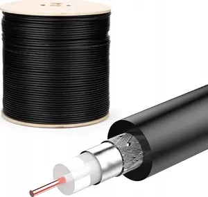 MONTIS 3C2V Coaxial Cable 500m Black