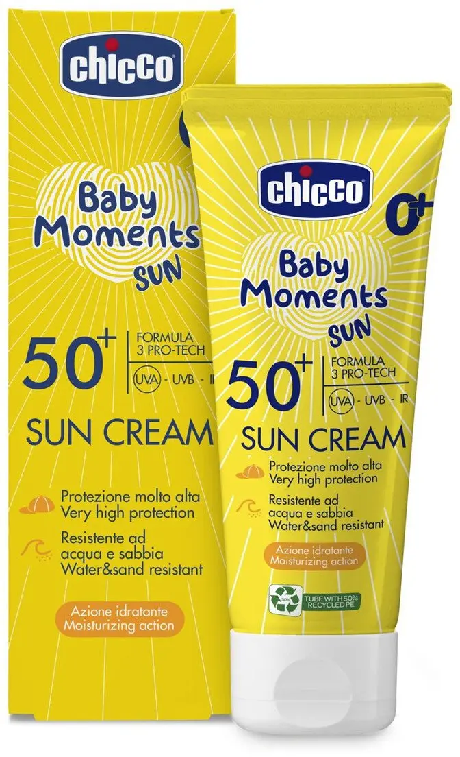 Chicco Baby Moments saules aizsargkrēms SPF50+
