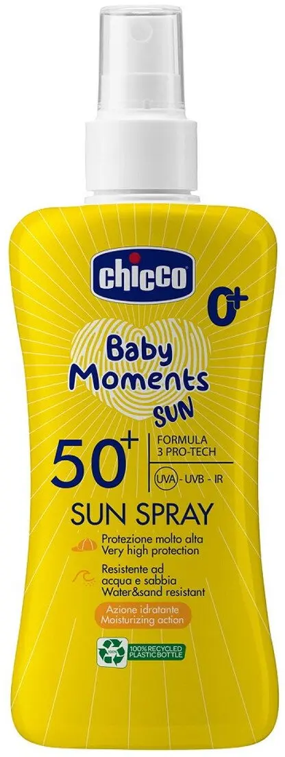 Chicco Baby Moments saules aizsargsprejs SPF50+