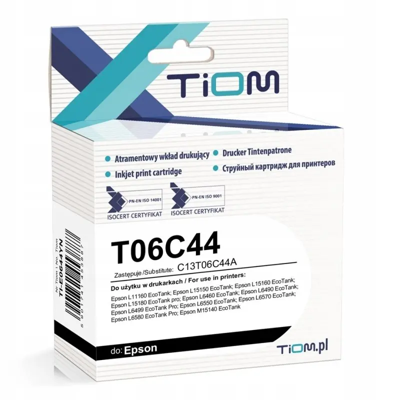 Tiom tintes kasetne Epson T06C44 dzeltena
