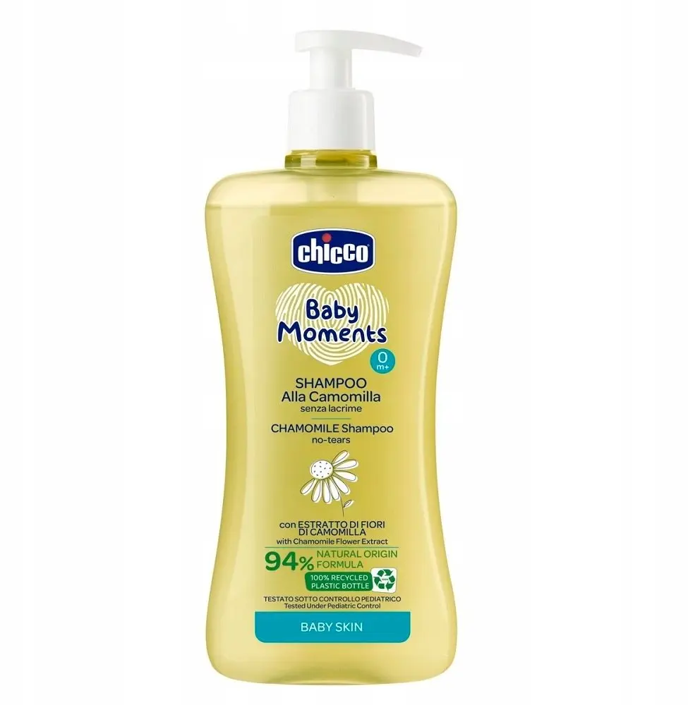 Chicco Baby Moments kumelīšu šampūns 0m+