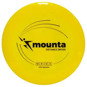 Mounta Distance Driver Disc Golf Disc 174g Yellow