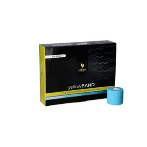 Kid-man yellowBAND Cohesive Bandage, Non-Sterile, 5 cm x 4.5 m, Light Blue
