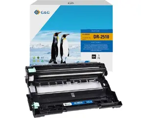 G&G GG-BD2510 Compatible Drum Unit for Brother Printers, 15000 Pages