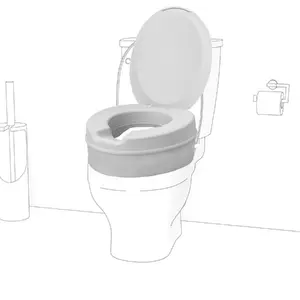Kid-man Contact Plus Néo Soft Toilet Raiser with Lid, 14 cm