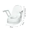 Kid-man TSE120 Height Adjustable Raised Toilet Seat with Lid Photo 3