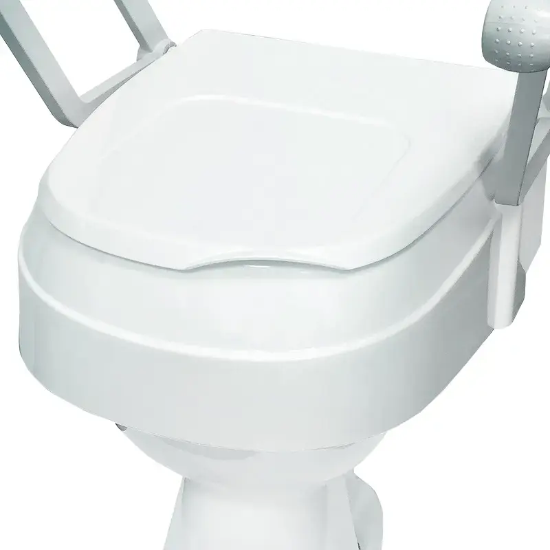 Kid-man TSE120 Height Adjustable Raised Toilet Seat with Lid Photo 4