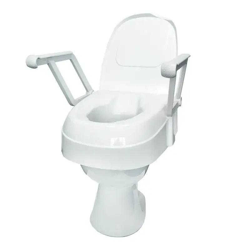 Kid-man TSE120 Height Adjustable Raised Toilet Seat with Lid Photo 5