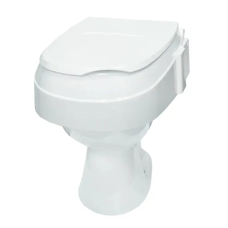 Kid-man TSE120 Height Adjustable Raised Toilet Seat with Lid Photo 6