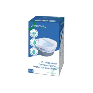 Kid-man CARE BAG Commode Pail Liner, 20 Units, Absorbent Sanitary Pads