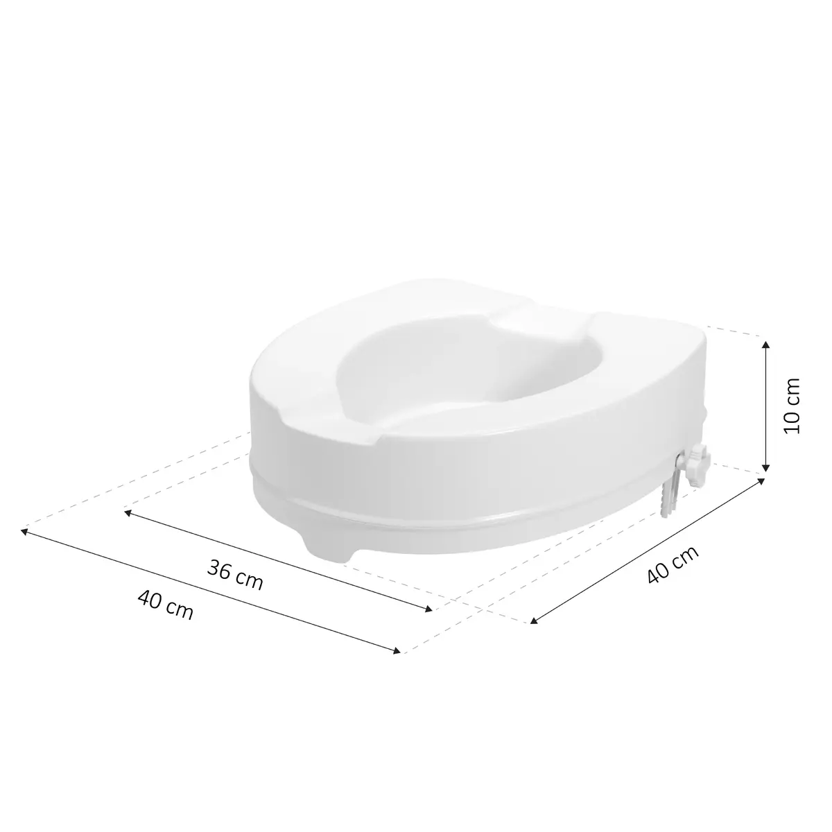 Kid-man 02-7060S4 Raised Toilet Seat 10 cm Photo 4