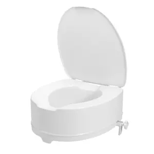 Kid-man Raised Toilet Seat with Lid, 15 cm Height