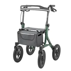 Kid-man MEGO 2G Offroad Outdoor Rollator with Pneumatic Wheels, Green