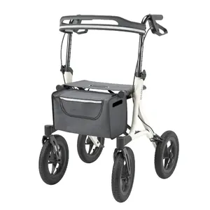 Kid-man MEGO 2G Offroad Outdoor Rollator, White, 135 kg Capacity