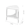 Kid-man TRIKISHD Triangle Shower Stool with Tray Photo 5