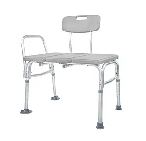 Kid-man GRIJI Bathroom Bench with Backrest and Adjustable Height