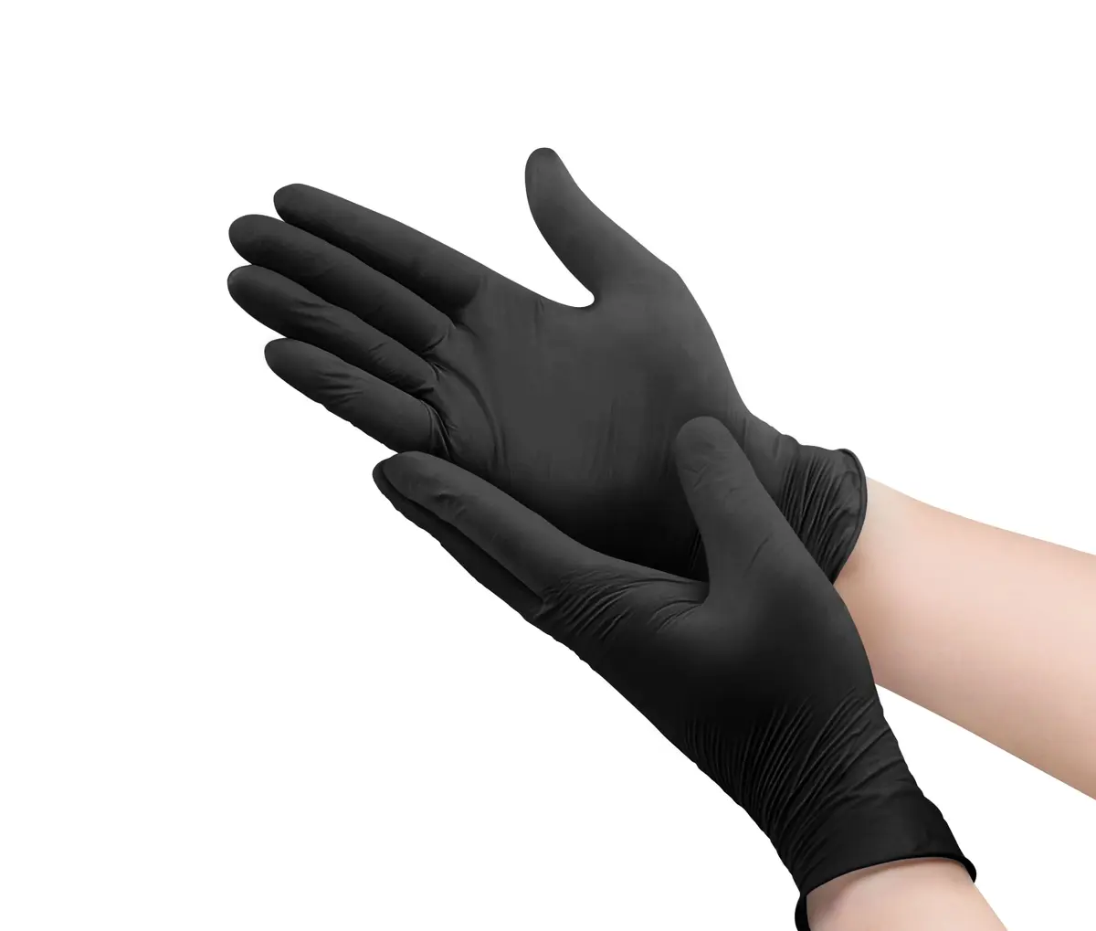Kid-Man Nitrile Examination Gloves Black Size L Photo 2