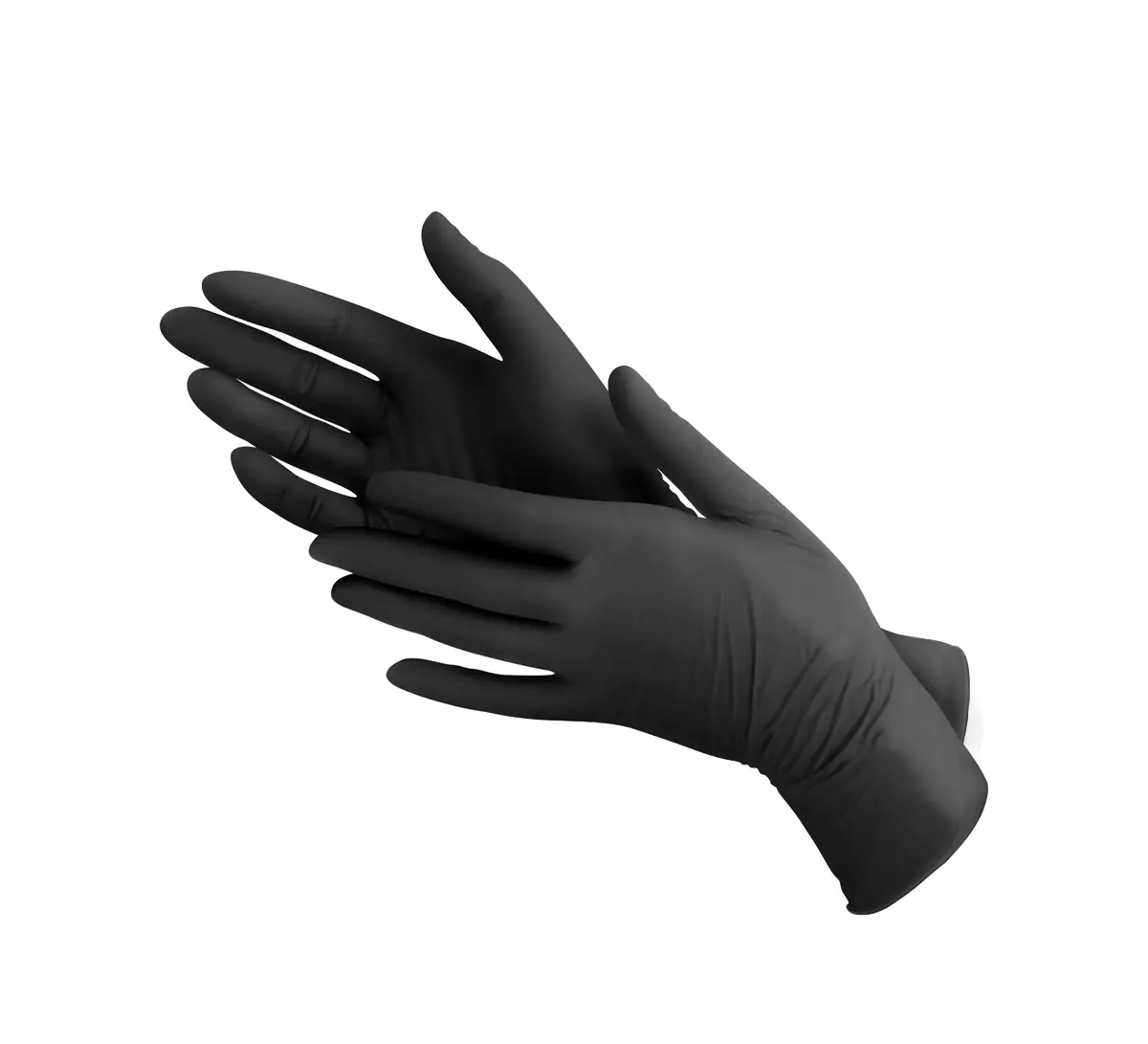 Kid-Man Nitrile Examination Gloves Black XL - 100 pcs Photo 4