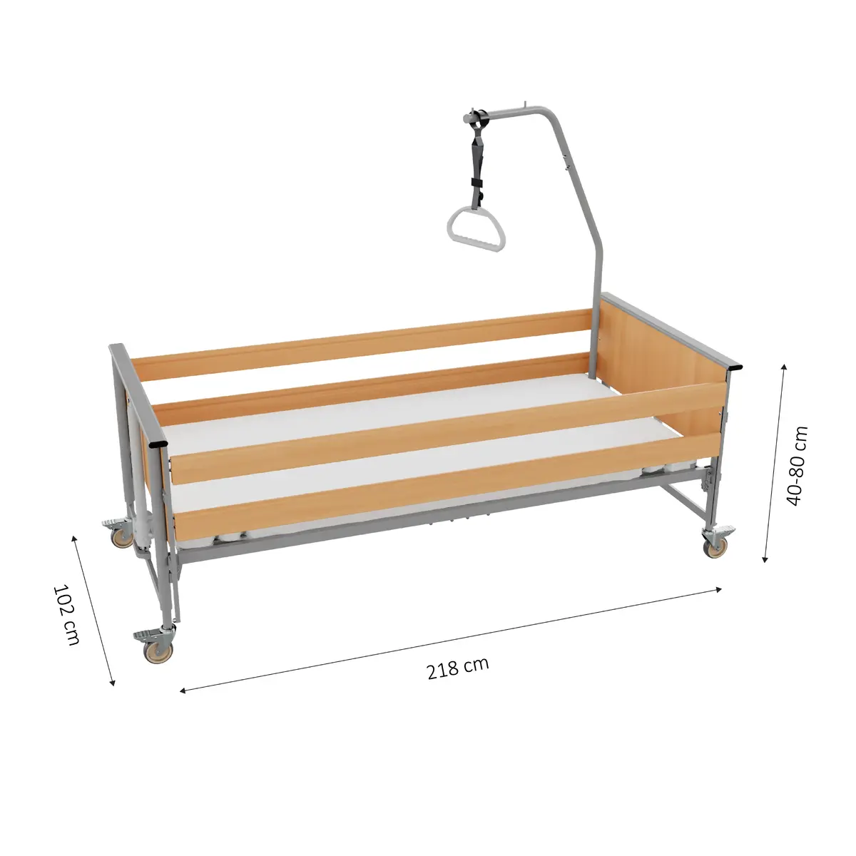 Kid-man DALI ECONOMIC Nursing Bed | Adjustable Care Bed Photo 4