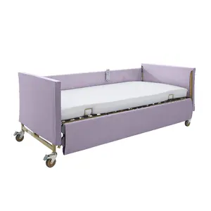 Kid-man Padded Cover Set for Nursing Bed, Lavender