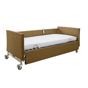 Kid-man Padded Cover Set for Nursing Bed, Brown