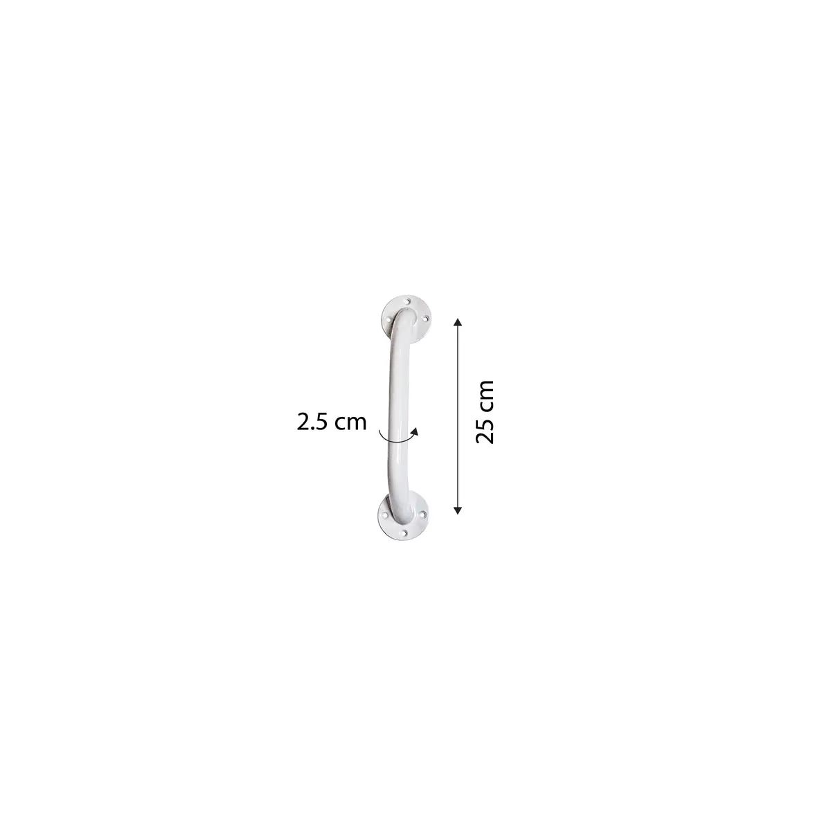 Kid-man Steel Grab Bar 25 cm | Bathroom Support Rail Photo 3