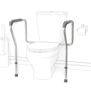 Kid-man LAIKIS Adjustable Toilet Support Frame, Anodized Aluminum