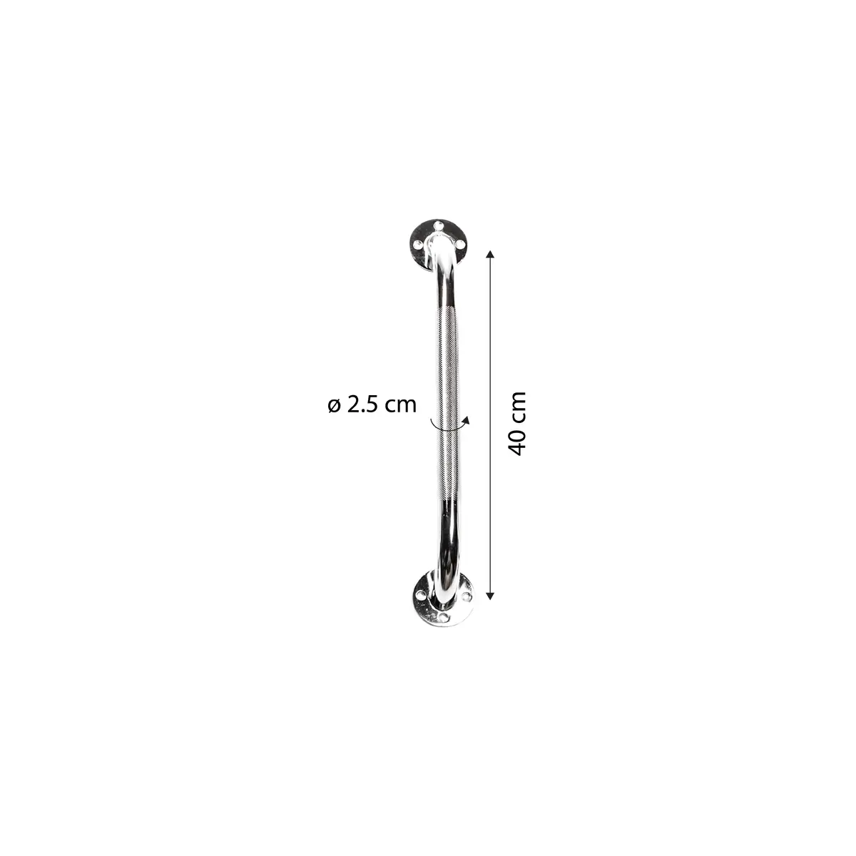 Kid-man 01-54016C Steel Grab Bar 40 cm Photo 3