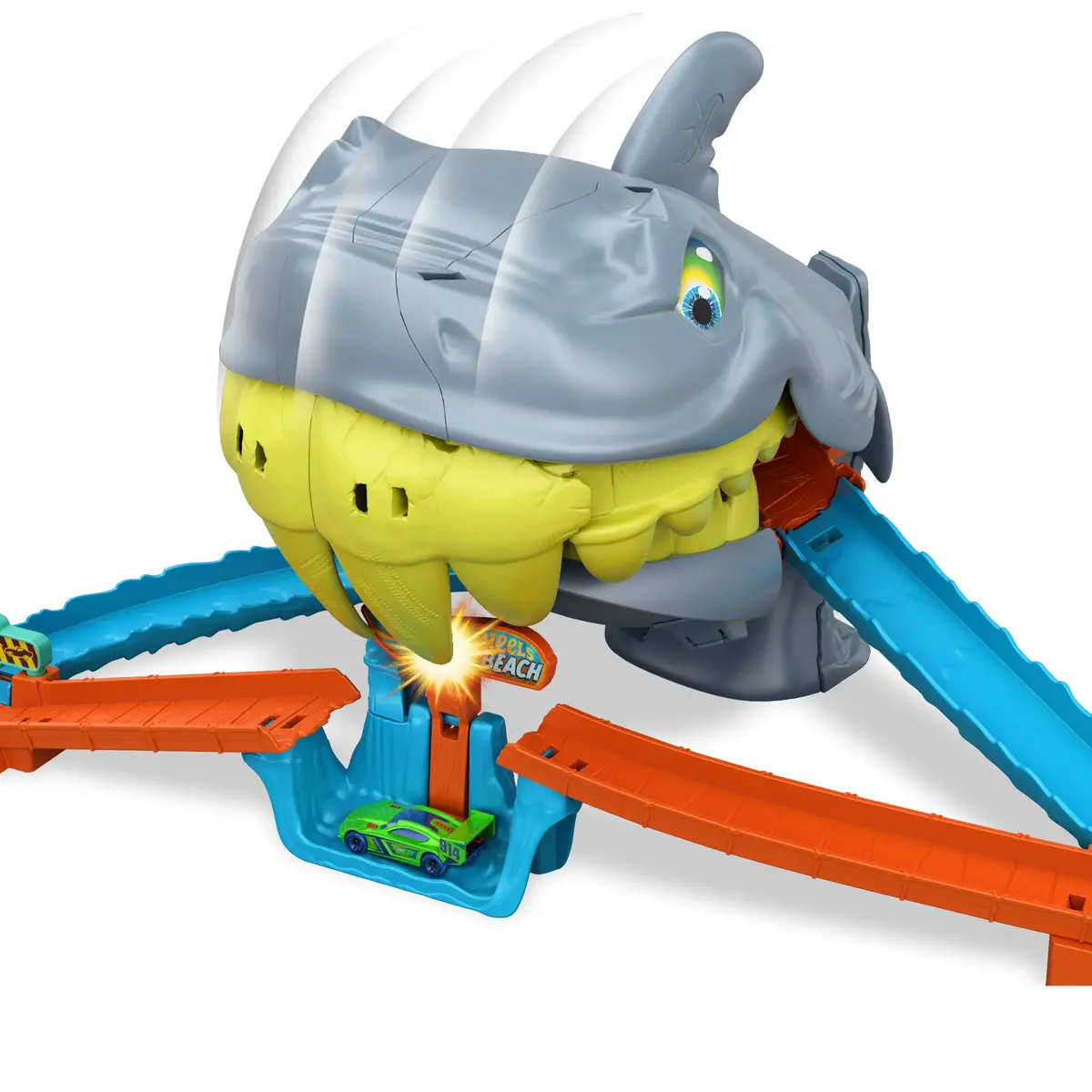 Hot Wheels City Shark Chomp Beach rotaļu komplekts Photo 4