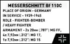Конструктор Cobi Messerschmitt BF 110C Photo 15